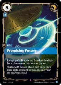Promising Future - Origins - Riftbound: League of Legends Trading Card Game card