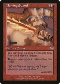 Flaming Sword - Mercadian Masques - Magic: The Gathering card