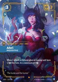 Ahri, Inquisitive - Origins - Riftbound: League of Legends Trading Card Game card