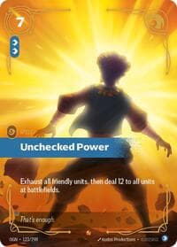Unchecked Power - Origins - Riftbound: League of Legends Trading Card Game card