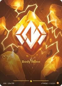 Body Rune (Alternate Art) - Origins - Riftbound: League of Legends Trading Card Game card