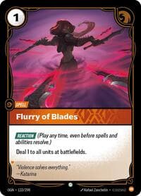 Flurry of Blades - Origins - Riftbound: League of Legends Trading Card Game card