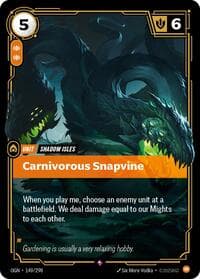 Carnivorous Snapvine - Origins - Riftbound: League of Legends Trading Card Game card