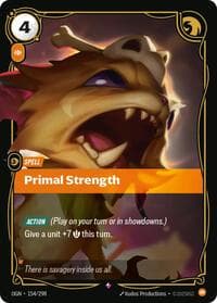 Primal Strength - Origins - Riftbound: League of Legends Trading Card Game card