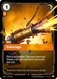 Sabotage - Origins - Riftbound: League of Legends Trading Card Game card