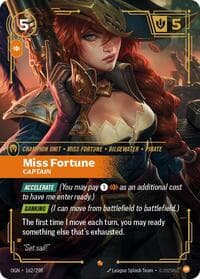 Miss Fortune, Captain - Origins - Riftbound: League of Legends Trading Card Game card