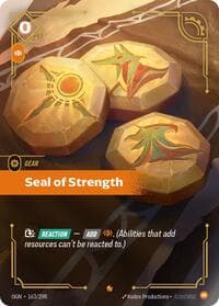 Seal of Strength - Origins - Riftbound: League of Legends Trading Card Game card