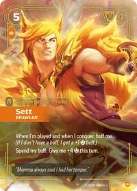 Sett, Brawler - Origins - Riftbound: League of Legends Trading Card Game card