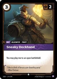 Sneaky Deckhand - Origins - Riftbound: League of Legends Trading Card Game card