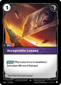 Acceptable Losses - Origins - Riftbound: League of Legends Trading Card Game card