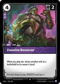 Zaunite Bouncer - Origins - Riftbound: League of Legends Trading Card Game card