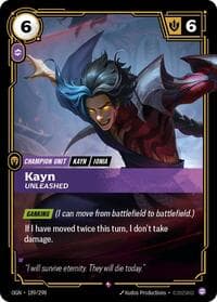 Kayn, Unleashed - Origins - Riftbound: League of Legends Trading Card Game card