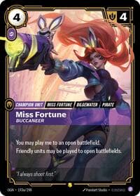 Miss Fortune, Buccaneer (Alternate Art) - Origins - Riftbound: League of Legends Trading Card Game card