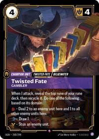 Twisted Fate, Gambler - Origins - Riftbound: League of Legends Trading Card Game card