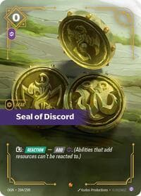 Seal of Discord - Origins - Riftbound: League of Legends Trading Card Game card