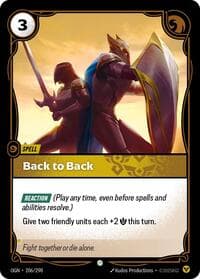 Back to Back - Origins - Riftbound: League of Legends Trading Card Game card