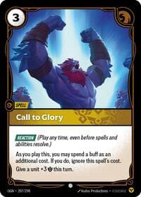 Call to Glory - Origins - Riftbound: League of Legends Trading Card Game card
