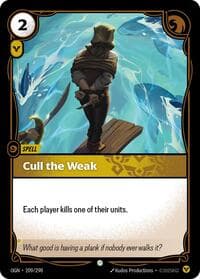 Cull the Weak - Origins - Riftbound: League of Legends Trading Card Game card