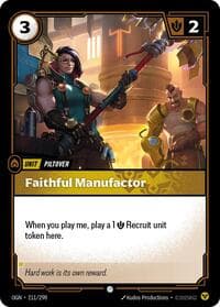 Faithful Manufactor - Origins - Riftbound: League of Legends Trading Card Game card