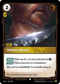 Hidden Blade - Origins - Riftbound: League of Legends Trading Card Game card