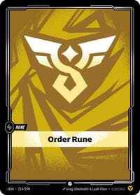 Order Rune - Origins - Riftbound: League of Legends Trading Card Game card