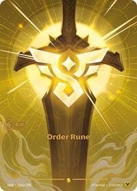 Order Rune (Alternate Art) - Origins - Riftbound: League of Legends Trading Card Game card