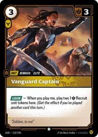 Vanguard Captain - Origins - Riftbound: League of Legends Trading Card Game card