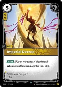 Imperial Decree - Origins - Riftbound: League of Legends Trading Card Game card