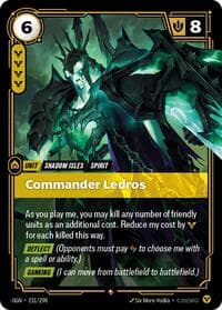 Commander Ledros - Origins - Riftbound: League of Legends Trading Card Game card