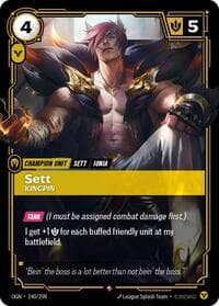 Sett, Kingpin - Origins - Riftbound: League of Legends Trading Card Game card
