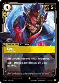 Sett, Kingpin (Alternate Art) - Origins - Riftbound: League of Legends Trading Card Game card