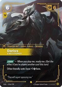 Darius, Executioner (Alternate Art) - Origins - Riftbound: League of Legends Trading Card Game card