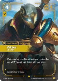 Viktor, Leader (Alternate Art) - Origins - Riftbound: League of Legends Trading Card Game card