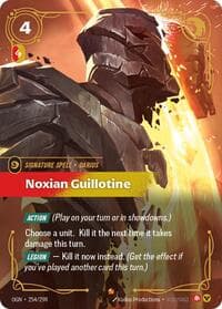 Noxian Guillotine - Origins - Riftbound: League of Legends Trading Card Game card