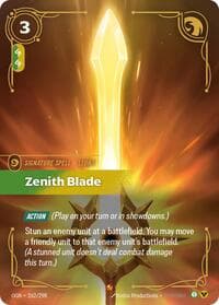 Zenith Blade - Origins - Riftbound: League of Legends Trading Card Game card