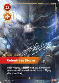 Volibear, Relentless Storm (Signature) - Origins - Riftbound: League of Legends Trading Card Game card