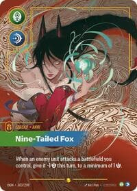 Ahri, Nine-Tailed Fox (Overnumbered) - Origins - Riftbound: League of Legends Trading Card Game card