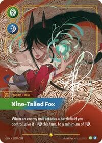 Ahri, Nine-Tailed Fox (Signature) - Origins - Riftbound: League of Legends Trading Card Game card