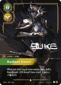 Leona, Radiant Dawn (Signature) - Origins - Riftbound: League of Legends Trading Card Game card