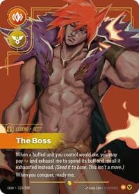 Sett, The Boss (Overnumbered) - Origins - Riftbound: League of Legends Trading Card Game card