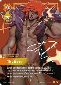 Sett, The Boss (Signature) - Origins - Riftbound: League of Legends Trading Card Game card