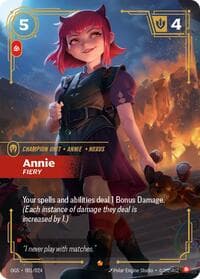 Annie, Fiery - Origins: Proving Grounds - Riftbound: League of Legends Trading Card Game card
