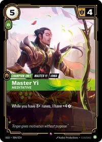 Master Yi, Meditative - Origins: Proving Grounds - Riftbound: League of Legends Trading Card Game card