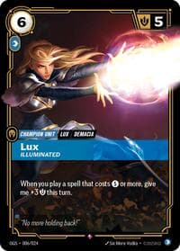 Lux, Illuminated - Origins: Proving Grounds - Riftbound: League of Legends Trading Card Game card