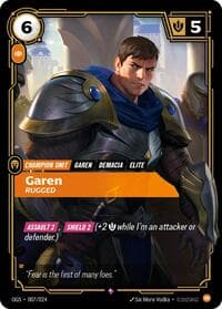 Garen, Rugged - Origins: Proving Grounds - Riftbound: League of Legends Trading Card Game card
