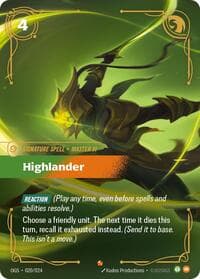 Highlander - Origins: Proving Grounds - Riftbound: League of Legends Trading Card Game card