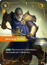 Decisive Strike - Origins: Proving Grounds - Riftbound: League of Legends Trading Card Game card