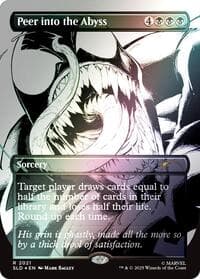 Peer into the Abyss (2021) (Rainbow Foil) - Secret Lair Drop Series - Magic: The Gathering card