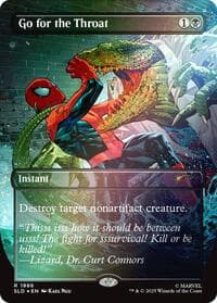 Go for the Throat (Rainbow Foil) - Secret Lair Drop Series - Magic: The Gathering card