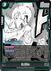 Krillin - SB02-034 - Manga Booster 02 - Dragon Ball Super: Fusion World card
